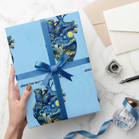 Jesus Christian Starry Night Wrapping Paper Roll The Way The Truth The Life - Wonder Print Shop