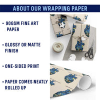 Jesus Christian Starry Night Wrapping Paper Roll The Way The Truth The Life - Wonder Print Shop