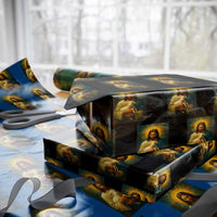 Jesus Christian Wrapping Paper Roll Hug Lamb Faith Easter - Wonder Print Shop