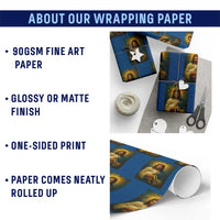 Jesus Christian Wrapping Paper Roll Hug Lamb Faith Easter - Wonder Print Shop