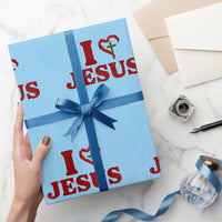 Jesus Christian Wrapping Paper Roll Religious Faith Inspirational Bible Verse - Wonder Print Shop