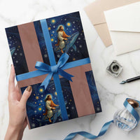 Jesus Christian Wrapping Paper Roll Stary Night Van Gogh Christmas - Wonder Print Shop