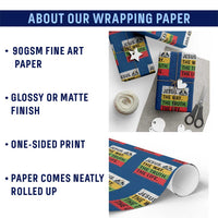 Jesus Christian Wrapping Paper Roll The Way The Truth The Life Nativity Scene - Wonder Print Shop