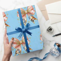 Jesus Christmas Coquette Bow Nativity Bible Verse Christian Wrapping Paper Roll - Wonder Print Shop