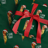 Jesus Christmas Meme Wrapping Paper Roll I Saw That - Wonder Print Shop