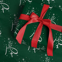 Jesus Christmas Tree Wrapping Paper Roll Christian Faith - Wonder Print Shop