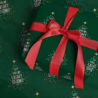 Jesus Christmas Wrapping Paper Roll Let Your Light Shine Matthew 5:16 - Wonder Print Shop
