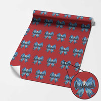 Jesus God Nativity Scene Coquette Bow Christmas Wrapping Paper Roll - Wonder Print Shop
