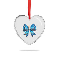 Jesus God Nativity Scene Coquette Bow Xmas Heart Crystal Glass Ornament - Wonder Print Shop