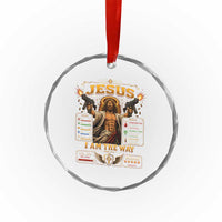 Jesus I Am the Way Character Stats RPG Books Crystal Glass Ornament