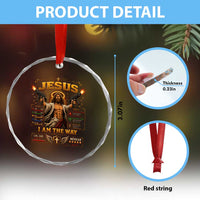 Jesus I Am the Way Character Stats RPG Books Crystal Glass Ornament