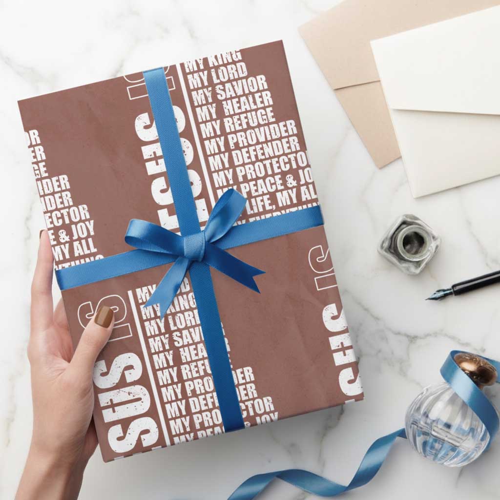Jesus Is My Everything My God My Lord And Savior Christian Wrapping Paper Roll - Wonder Print Shop