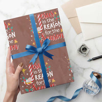 Jesus Is The Reason For The Season Wrapping Paper Roll Christmas Jolly Bell - Wonder Print Shop