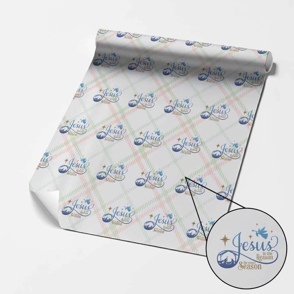 Jesus Is The Reason For The Season Wrapping Paper Roll Nativity Scene - Wonder Print Shop