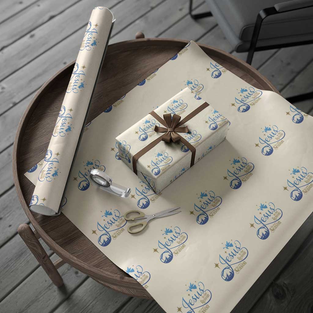 Jesus Is The Reason For The Season Wrapping Paper Roll Nativity Scene - Wonder Print Shop