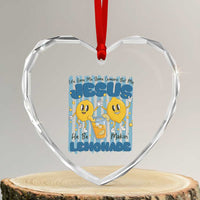 Jesus Lemonade Heart Crystal Glass Ornament Life Gave Me Some Lemons