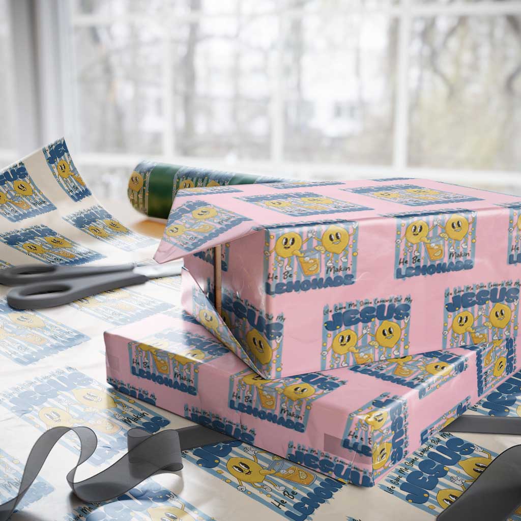 Jesus Lemonade Wrapping Paper Roll Life Gave Me Some Lemons