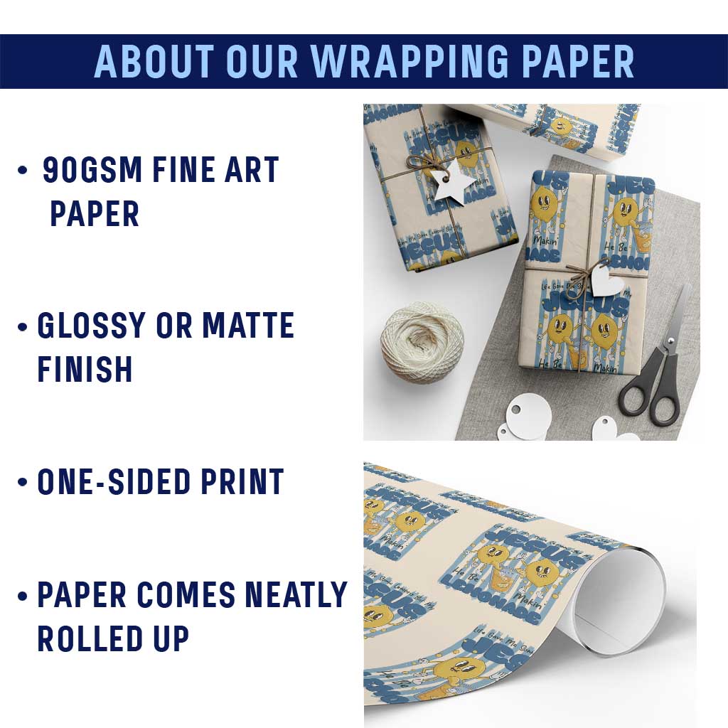 Jesus Lemonade Wrapping Paper Roll Life Gave Me Some Lemons