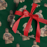 Jesus Loves Moo Deng Wrapping Paper Roll Bouncy Pig Cute Pygmy Hippo Meme