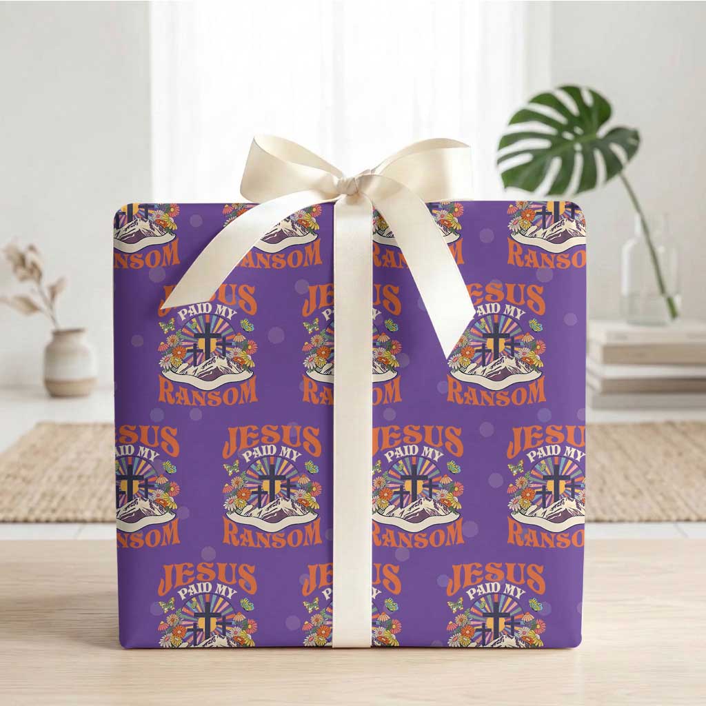 Jesus Paid My Ransom Wrapping Paper Roll Jesus Christian Faith Good Friday Bible Verse