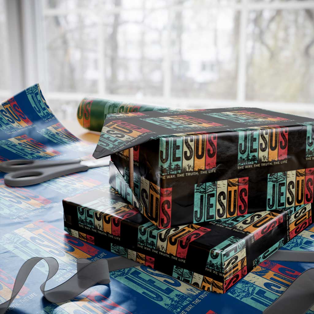 Jesus The Way The Truth The Life Wrapping Paper Roll Christian Worship - Wonder Print Shop