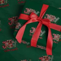 Jesus Xmas Wrapping Paper Roll Joy To The World - Wonder Print Shop