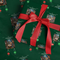 Jesus Xmas Wrapping Paper Roll Video Call Nativity Scene Funny Christian Xmas - Wonder Print Shop