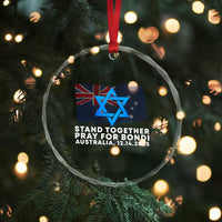 Jewish Strong Stand Together Crystal Glass Ornament Pray for Bondi Australia Hanukkah Dec 14 2025 Remembrance - Wonder Print Shop