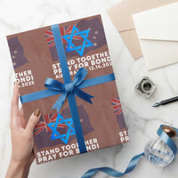 Jewish Strong Stand Together Wrapping Paper Roll Pray for Bondi Australia Hanukkah Dec 14 2025 Remembrance - Wonder Print Shop