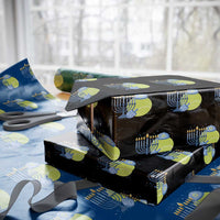 Jewish Tennis Player Hanukkah Wrapping Paper Roll Funny Racquet Lover Gift - Wonder Print Shop