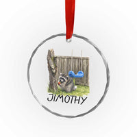 Jimothy Raccoon Crystal Glass Ornament Cute Seattle Trash Panda Viral Meme