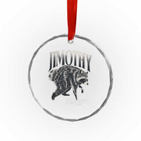 Jimothy Raccoon Crystal Glass Ornament Funny Seattle Trash Panda Wildlife