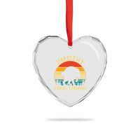 Jimothy Raccoon Seattle Heart Crystal Glass Ornament Funny Seattle Feral Legend Animal Meme