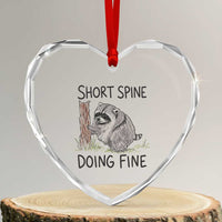 Jimothy Short Spine Doing Fine Inspirational Heart Crystal Glass Ornament Viral Seattle Raccoon Crayon Drawing Graphic