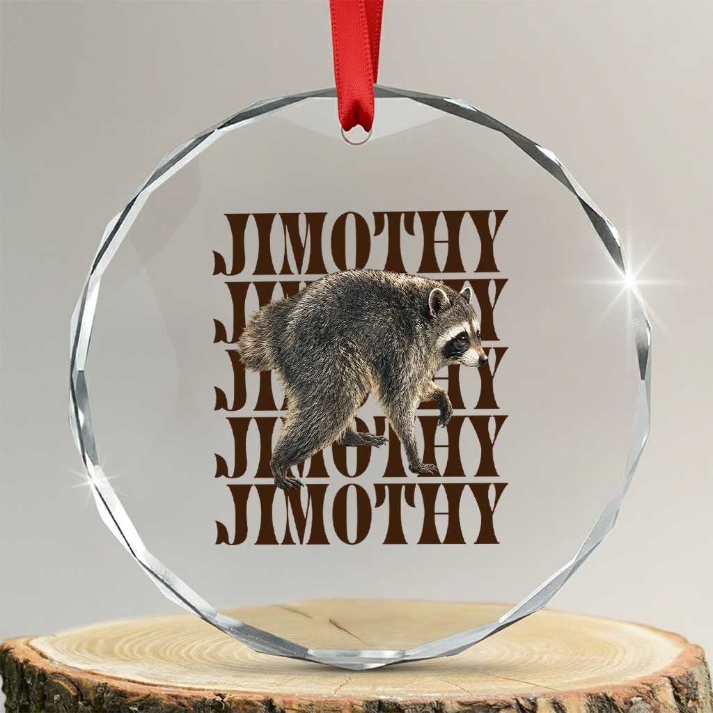Jimothy The Raccoon Crystal Glass Ornament Vintage Trash Panda Animal Lover Gift