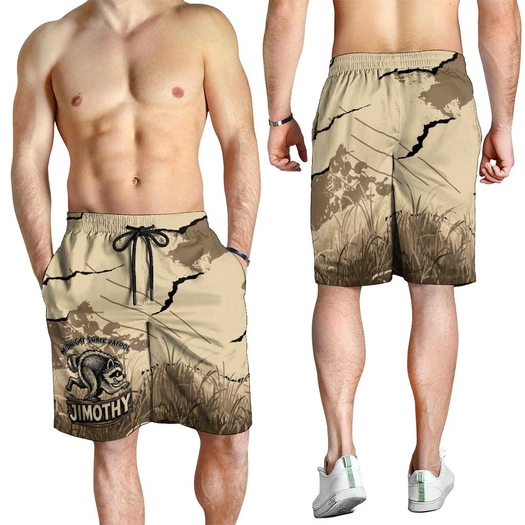 Jimothy the Raccoon Shorts for Men Midnight Snack Patrol