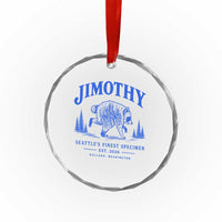 Jimothy Viral Raccoon From Seattle Crystal Glass Ornament Funny Trash Panda Wildlife Seattle Feral Legend