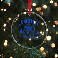 Jimothy Viral Raccoon From Seattle Crystal Glass Ornament Funny Trash Panda Wildlife Seattle Feral Legend