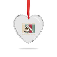 Jiu Jitsu Christmas Heart Crystal Glass Ornament Retro Merry Choke Mas Tappy New Year Martial Arts BJJ Lover - Wonder Print Shop
