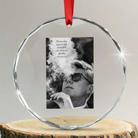John F Kennedy Cigar Smoking Sunglasses Crystal Glass Ornament Those Who Dare To Fail Miserably Can Achive Greatly
