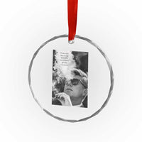 John F Kennedy Cigar Smoking Sunglasses Crystal Glass Ornament Those Who Dare To Fail Miserably Can Achive Greatly