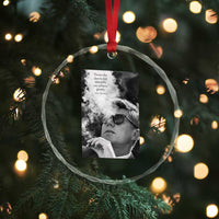 John F Kennedy Cigar Smoking Sunglasses Crystal Glass Ornament Those Who Dare To Fail Miserably Can Achive Greatly