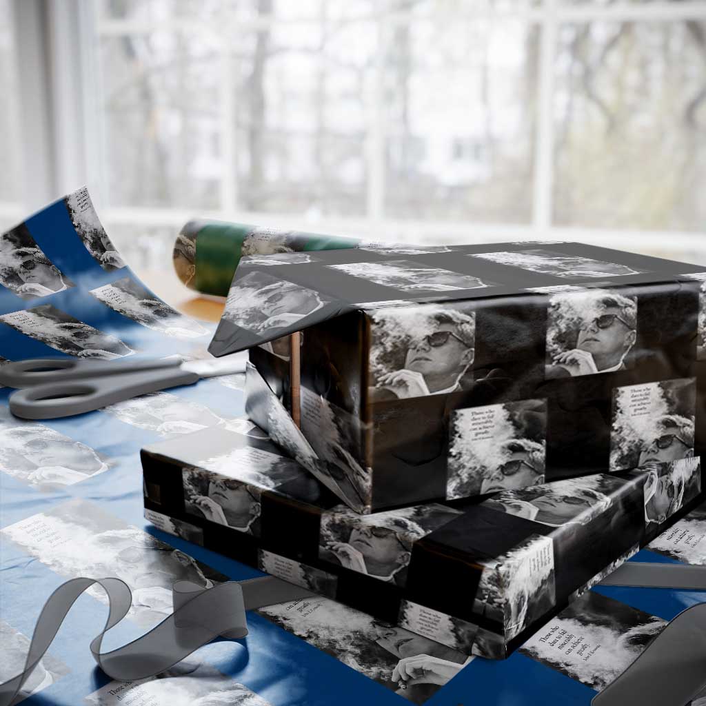 John F Kennedy Cigar Smoking Sunglasses Wrapping Paper Roll Those Who Dare To Fail Miserably Can Achive Greatly