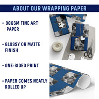 John F Kennedy Cigar Smoking Sunglasses Wrapping Paper Roll Those Who Dare To Fail Miserably Can Achive Greatly
