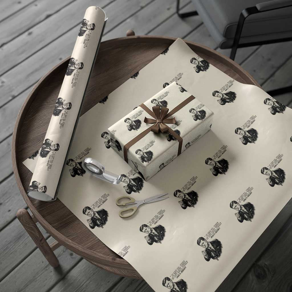 John F. Kennedy President Quote Wrapping Paper Roll If Not Us Who If Not Now When