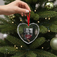 John F Kennedy Quote Heart Crystal Glass Ornament American President History US Presidential Leader
