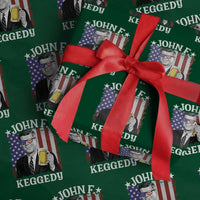 John F Kennedy Wrapping Paper Roll 4th of July America Flag Beer