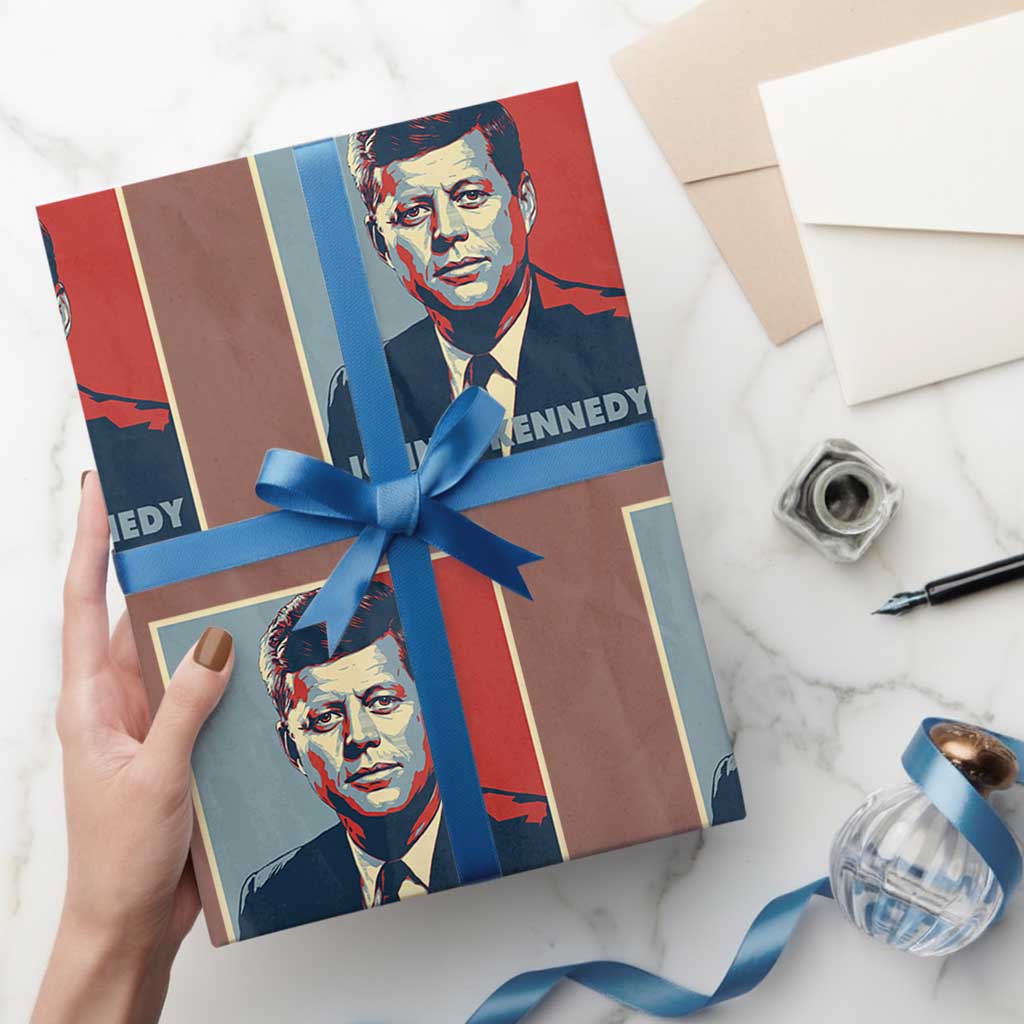 John F Kennedy Wrapping Paper Roll American President History US Presidential Leader