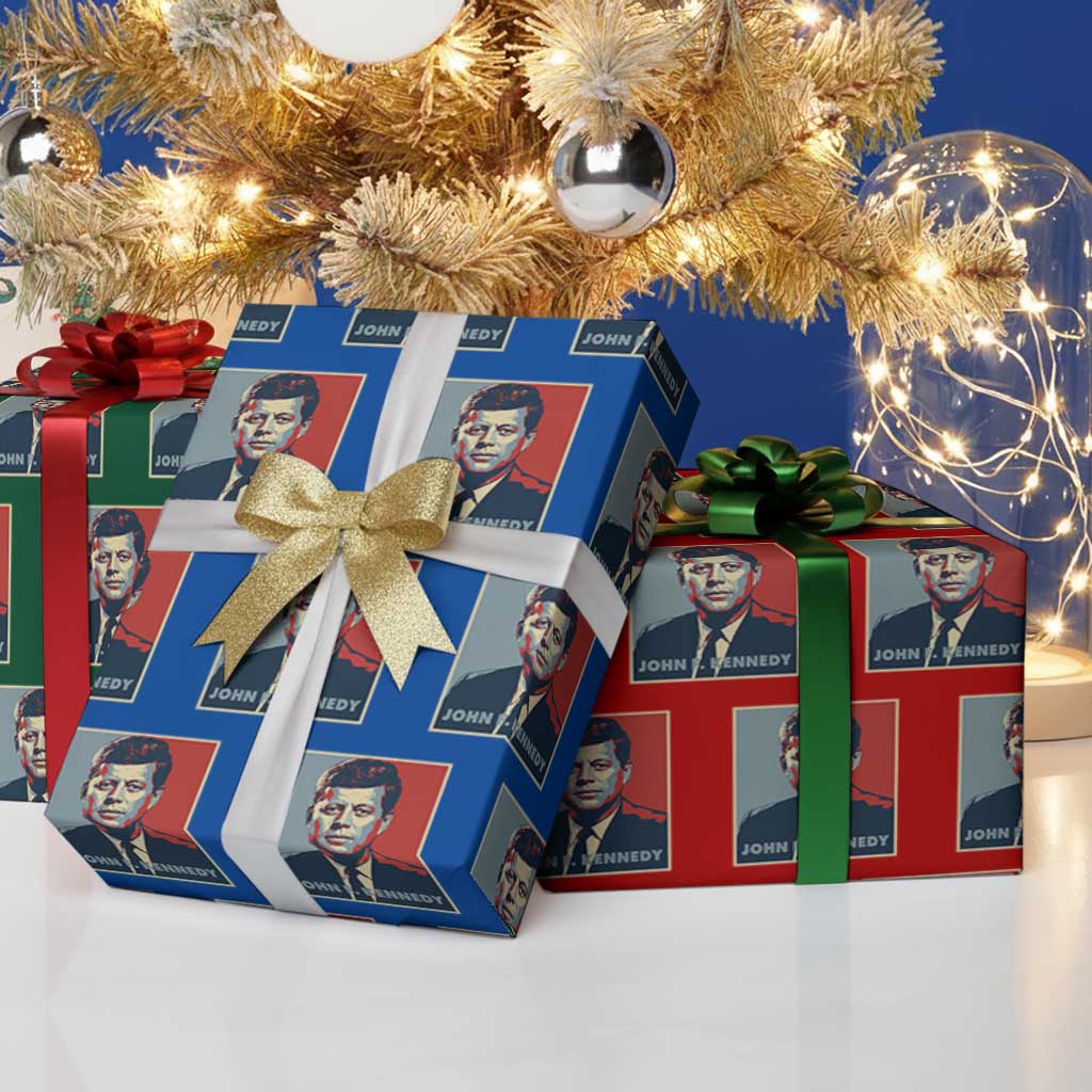 John F Kennedy Wrapping Paper Roll American President History US Presidential Leader