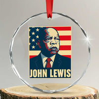 John Lewis Crystal Glass Ornament Black History Month